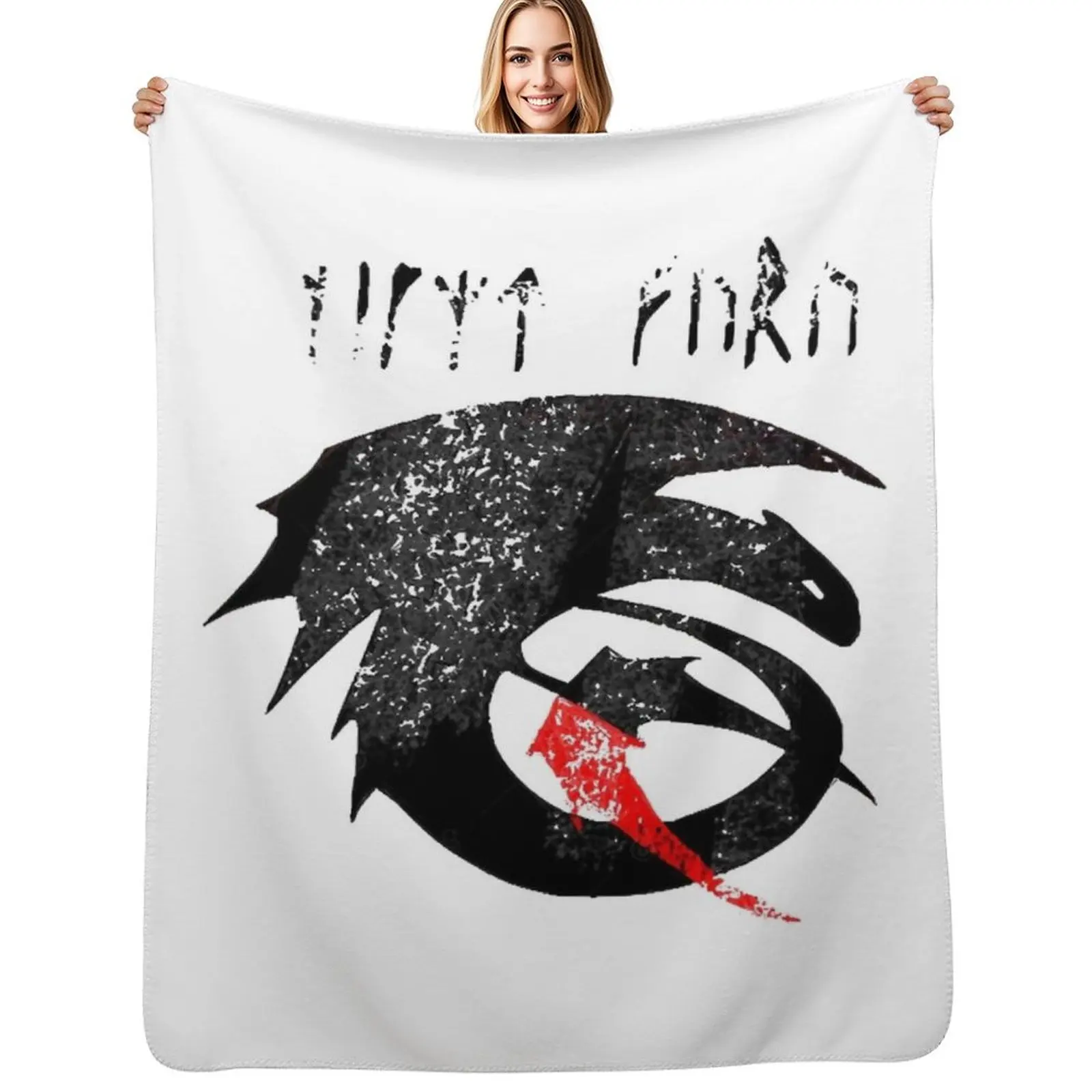 HTTYD Strike Class Symbol Throw Blanket Cozy Throw Blanket for Bed Sofa Chair