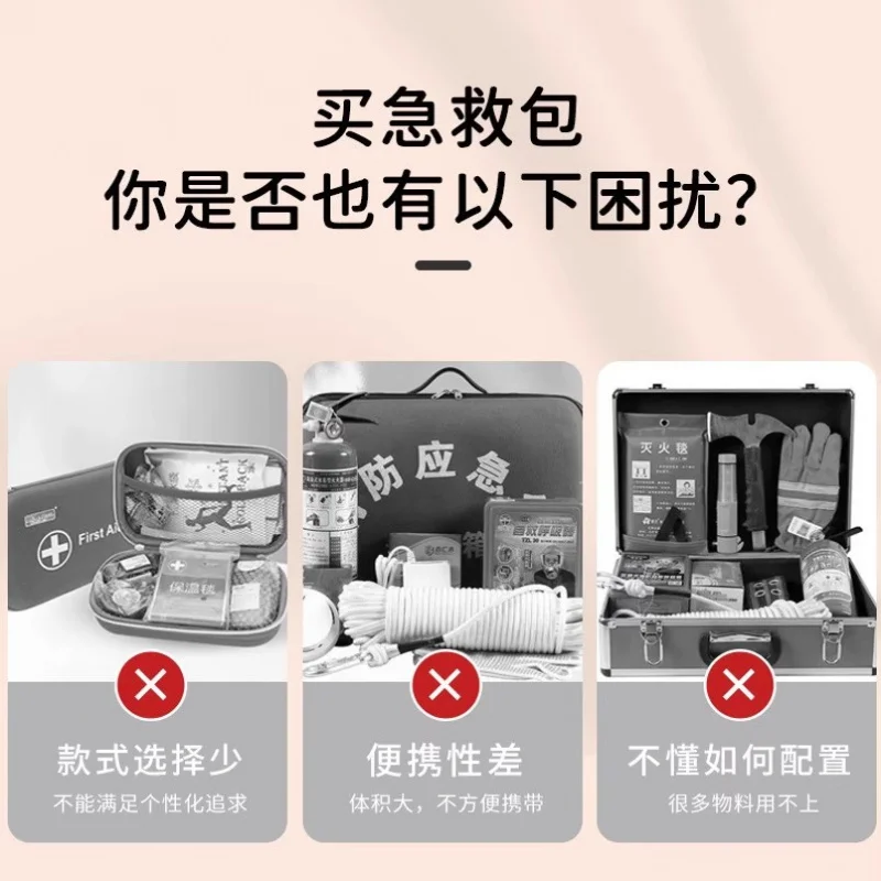 حقيبة صغيرة محمولة لتخزين السفر، طب صغير للطوارئ للخروج #4