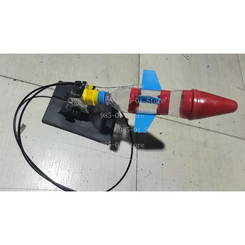 Water Rocket Launcher With Parachute Full Set Production Materials Kids DIY Handmade Science Educational Toy