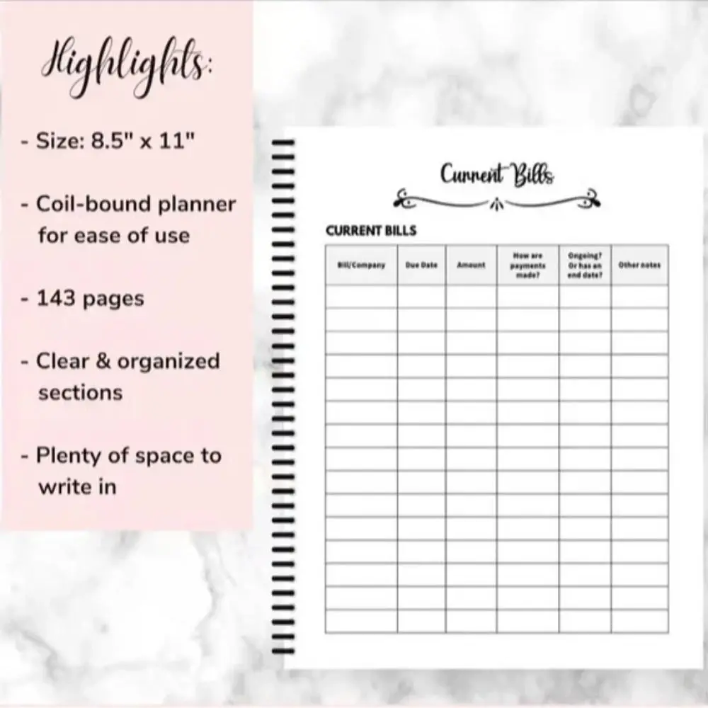Humorous Black End of Life Planner Stress-Reducing Sorry, it’s Your Problem Now, Because I'm Dead Agenda Book Schedule Workbook