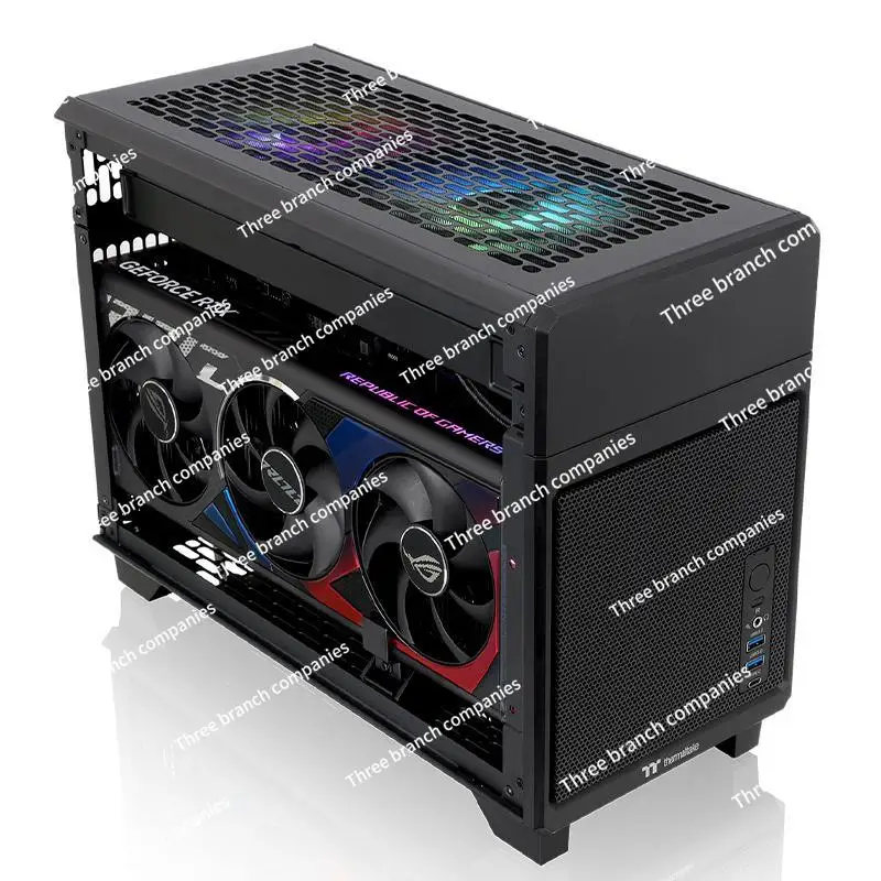 Computer desktop Mini small chassis Dual cabin design Support ITX main board sfx power chassis