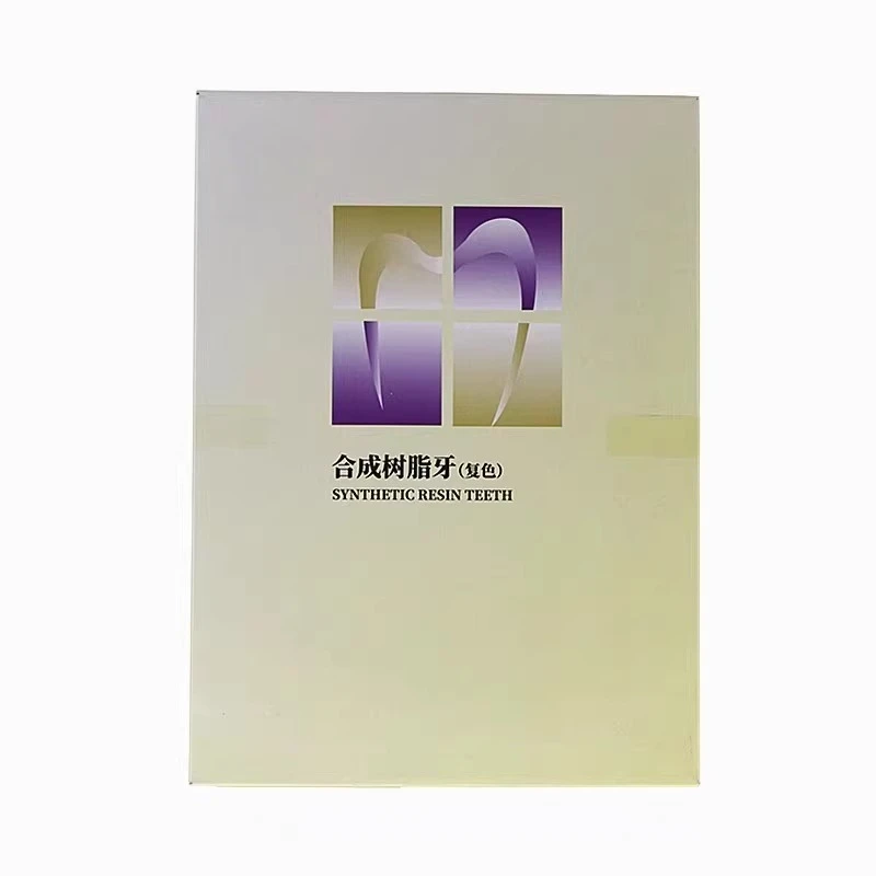 5 Pairs/box Dental Synthetic Resin Teeth for Upper Teeth Composite Color Synthetic Resin Dentures Resistant Dental Materials