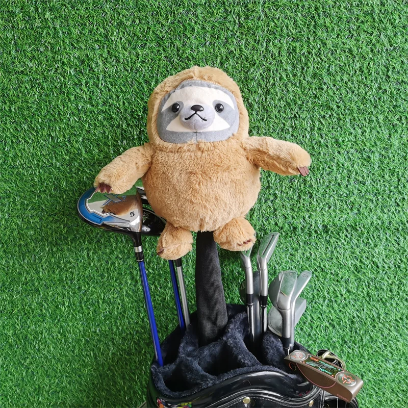 

Golf Sloth Driver Headcover Top Plush 460cc Wood Head Cover Large Stock Drop Shipping