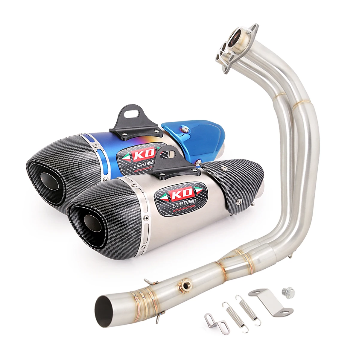 

51mm Motorcycle Exhaust System Header Pipe Muffler Escape With DB Killer Stainless Steel For Yamaha R7 2021-2025 MT07 2014-2024