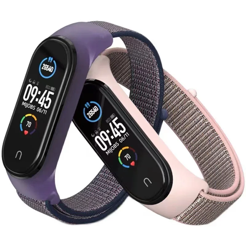 Nylon loop For Xiaomi Mi Band 7-7 nfc smartwatch Wristband Sports Miband7 Correa Replacement Bracelet smart band 7 6 5 4 3 Strap