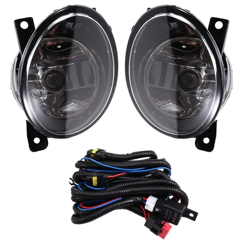 2Pcs Front Bumper Fog Light Lamp With Wire For VW Transporter Multivan Caravelle T5 T6 2010- 2015