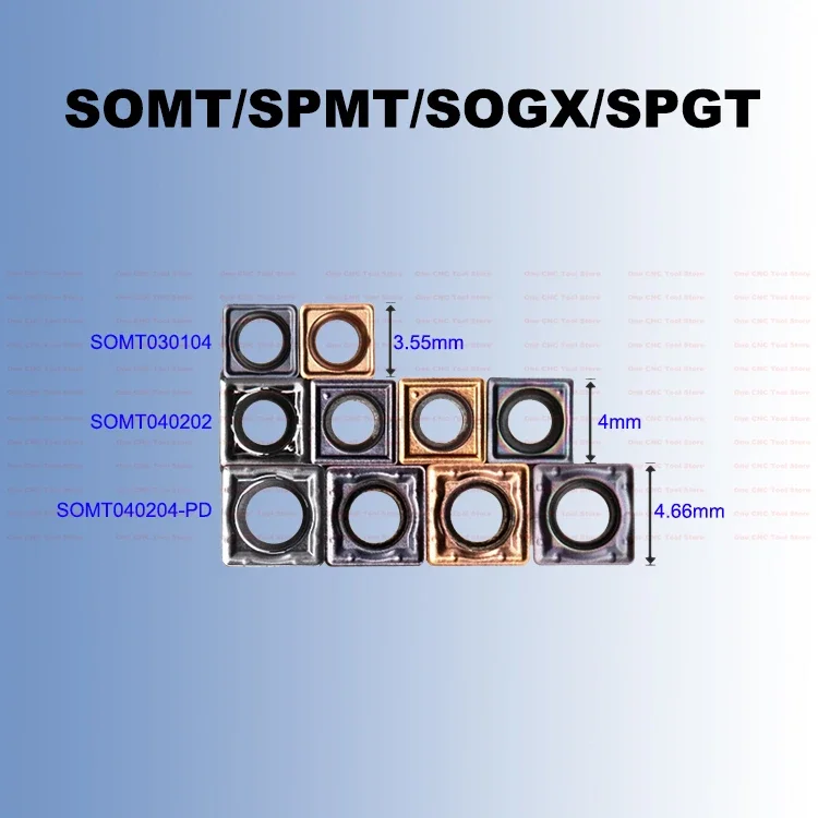 SOMT030104 SOMT040202 SPMT040204-PD SOGX040202 SPGT040202-PD Small Diameter U-Drill CNC Carbide Inserts SPMT SOMT 040202 SPGT