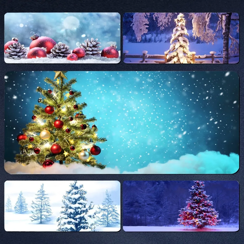 

Christmas Tree Mousepad Large Gaming Mouse Pad LockEdge Thickened Computer Keyboard Table Desk Mat