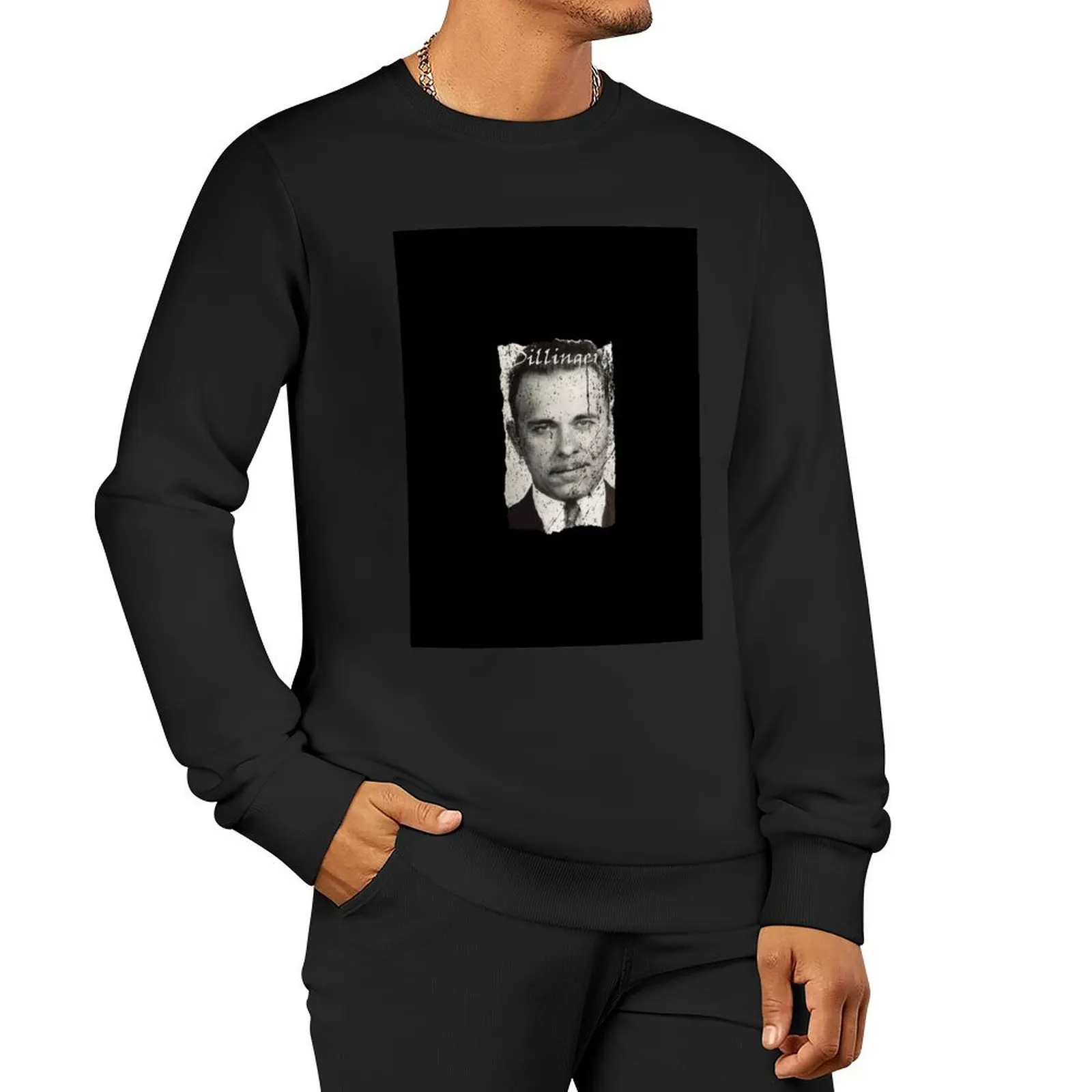 Gangsters, John Dillinger Pullover Hoodie korean style clothes new hoodies and sweatshirts