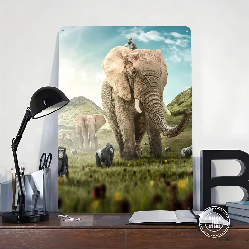 Ancestors Poster Customized Vintage Metal Signs Wall Art Retro Tin Plaque for Home Decor Living Room Decoration Gaming House