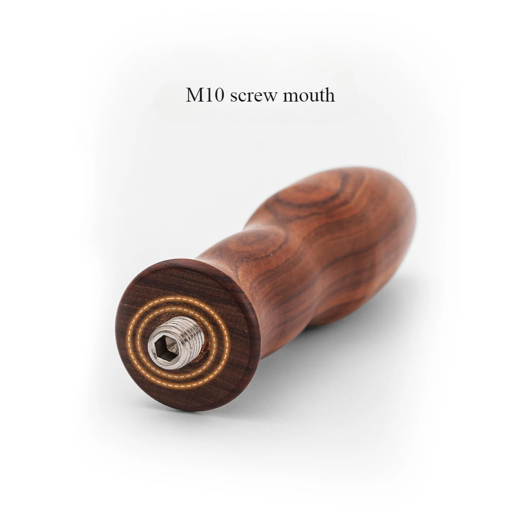 M10 Portafilter Coffee Handle Espresso Semi-automatic Cafe Machine Solid Wooden Handle Coffee Accessories for Barista