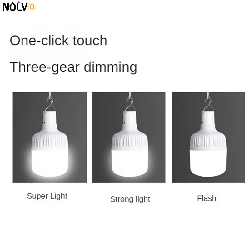 High Power Mobile Torch Hanging Night Market Lights Portable Led Bulb Outdoor Camping Lamp High Power Emergency Lanterns