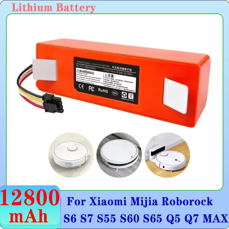НОВЫЙ литий-ионный аккумулятор BRR-1P4S-2600D емкостью 12800 мАч для робота-пылесоса Xiaomi Roborock e352-00/s502-00/Sweep One/Xiaowa C10 E20 E35