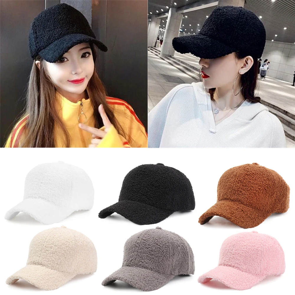 

Women Men Thicken Warm Sports Hip Hop Cap Baseball Cap Peaked Hat Wool