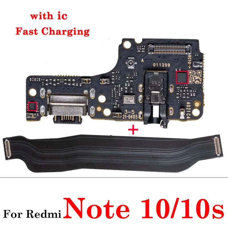 Port de développement USB pour Redmi Note 10 10s, dock chargeur, carte mère principale, connecteur de câble flexible, pièces de réparation