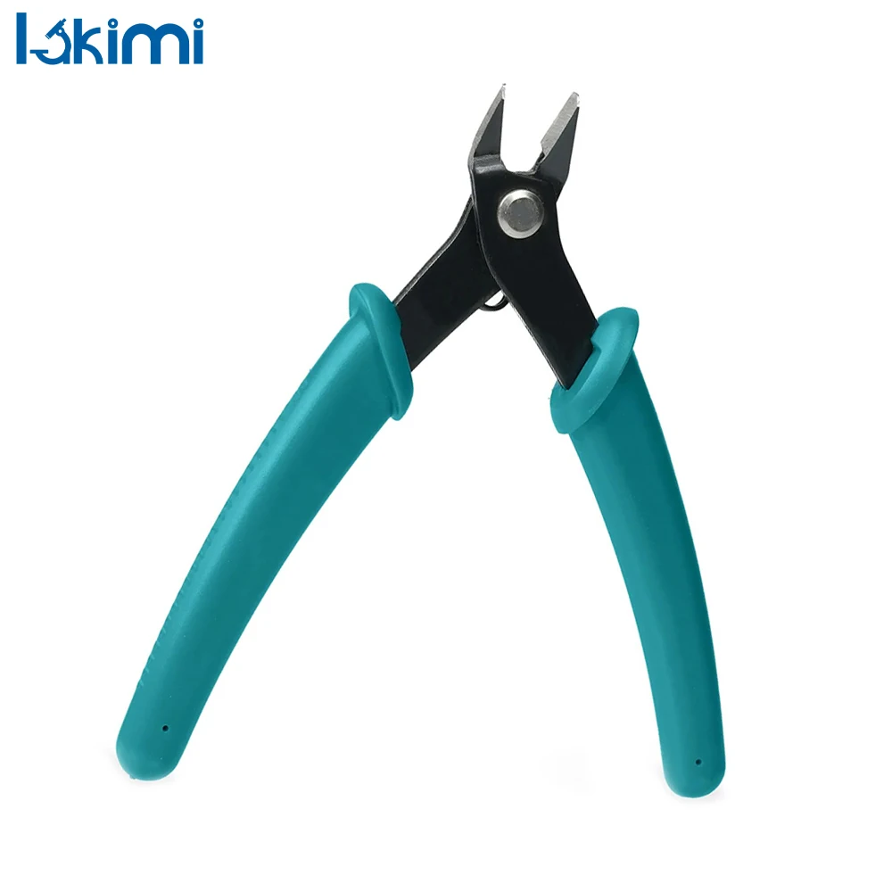 

Side Cutting Pliers for Clean Cuts in Electronics, Jewelry, Model Kits, 5.12" Precision Micro Wire Cutter Flush Cutters LK-AA06