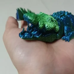 3D Printed Bionic Crocodile Model Animal Toy Model Perfect Gift for Birthday Home Office Decorative Accessories