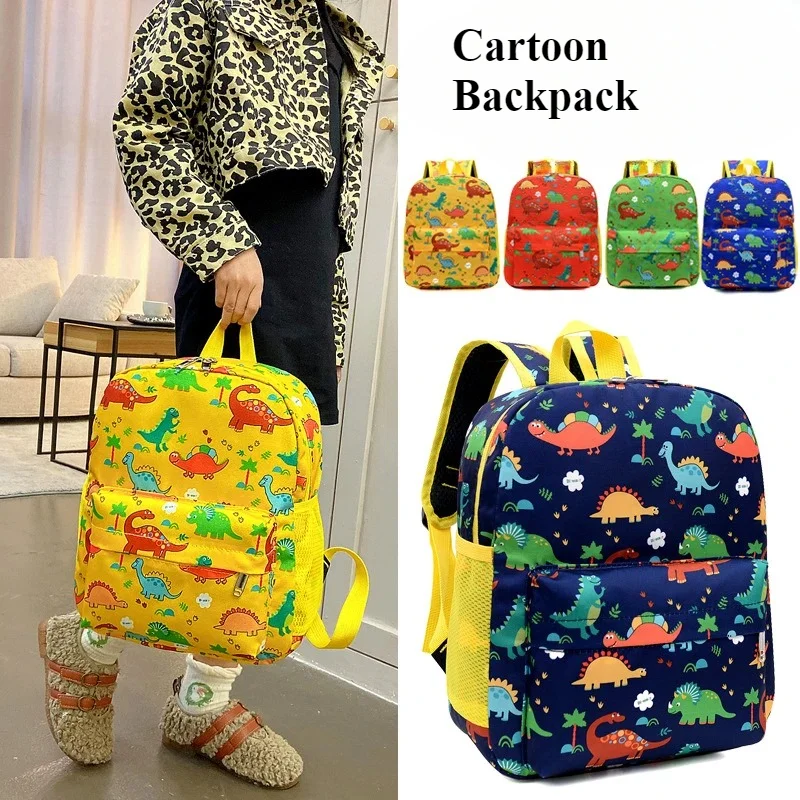 

Kids Cartoon Backpack Preschool Kindergarten Bookbag Toddler School Bag for Boys Girls Dinosaurs, Large Capacity, Lightweight