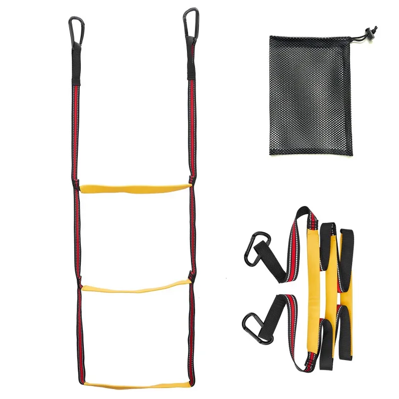 Portable 3 Step Boat Rope Ladder Assist Boat Folding Ladder Marine Rope Ladder for Inflatable Boat, Kayak, Motorboat, Canoeing