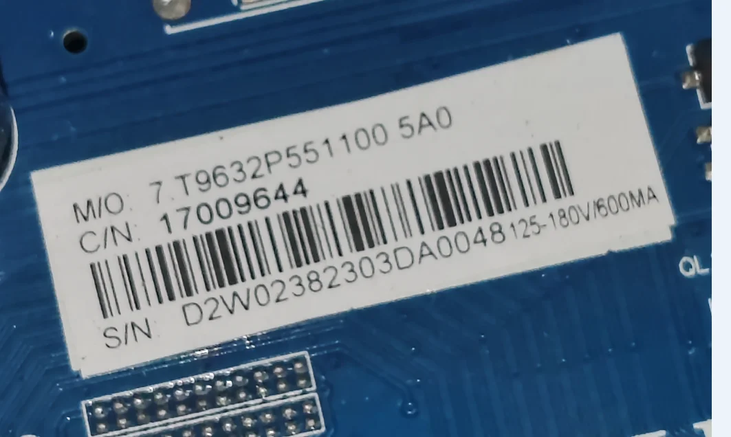 اللوحة الأم لتلفزيون شبكة WiFi CV9632_P55، تم اختبارها جيدًا، صورة مادية لـ 125V---180V 600MA #3