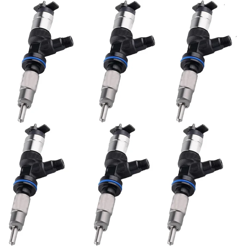 Fuel Injector 418-3229 4183229 295050-1810 Compatible with Caterpillar C4.4 Engine 318F 316F 315F 314F 313F 312F（Pack of 6)