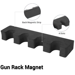 Portaborse magnetico a 4 slot portaoggetti in schiuma ad alta densità portaoggetti portaoggetti magnetico per canna portaoggetti sicuro per pistola per interni ed esterni