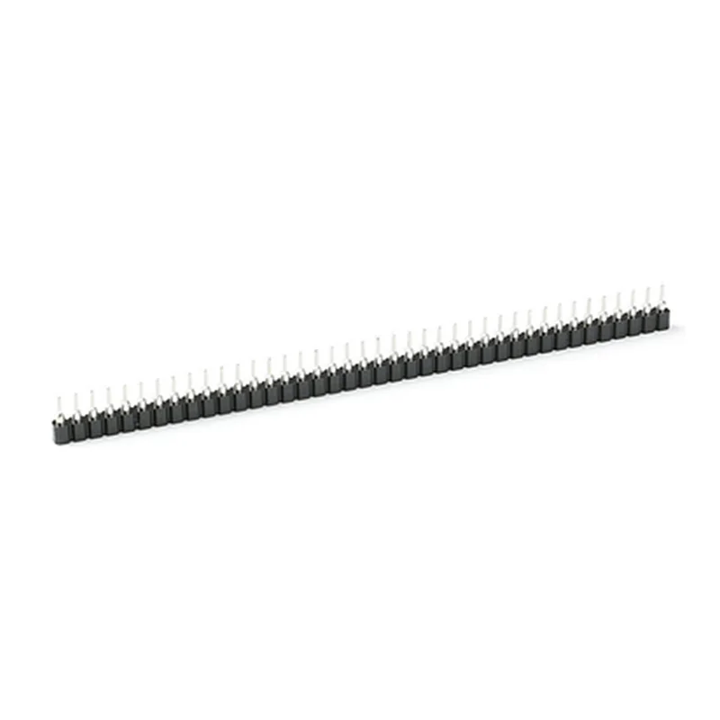 Connecteur d\'en-tête femelle 40 P, 10 pièces/lot, 1x40 broches 2.54 rond femelle, 1x40 trou simple en ligne, trou de siège nucleoillac