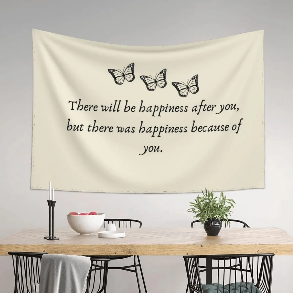

Happiness after you Tapestry Room Decorations Aesthetics Anime Decor Home Supplies Home Decorating Tapestry