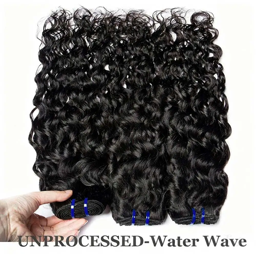 ブラジリアンカーリーバンドル バージンキンキージェリーカーリー人毛 1/3/4バンドル 本物の100%未処理バージンヘア ウォーターウェーブバンドル