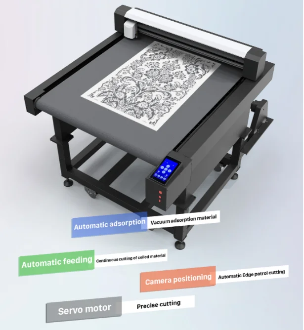 DTF Cutter With 60*60 Flatbed Auto Feeding Flatbed Cutter Plotter
