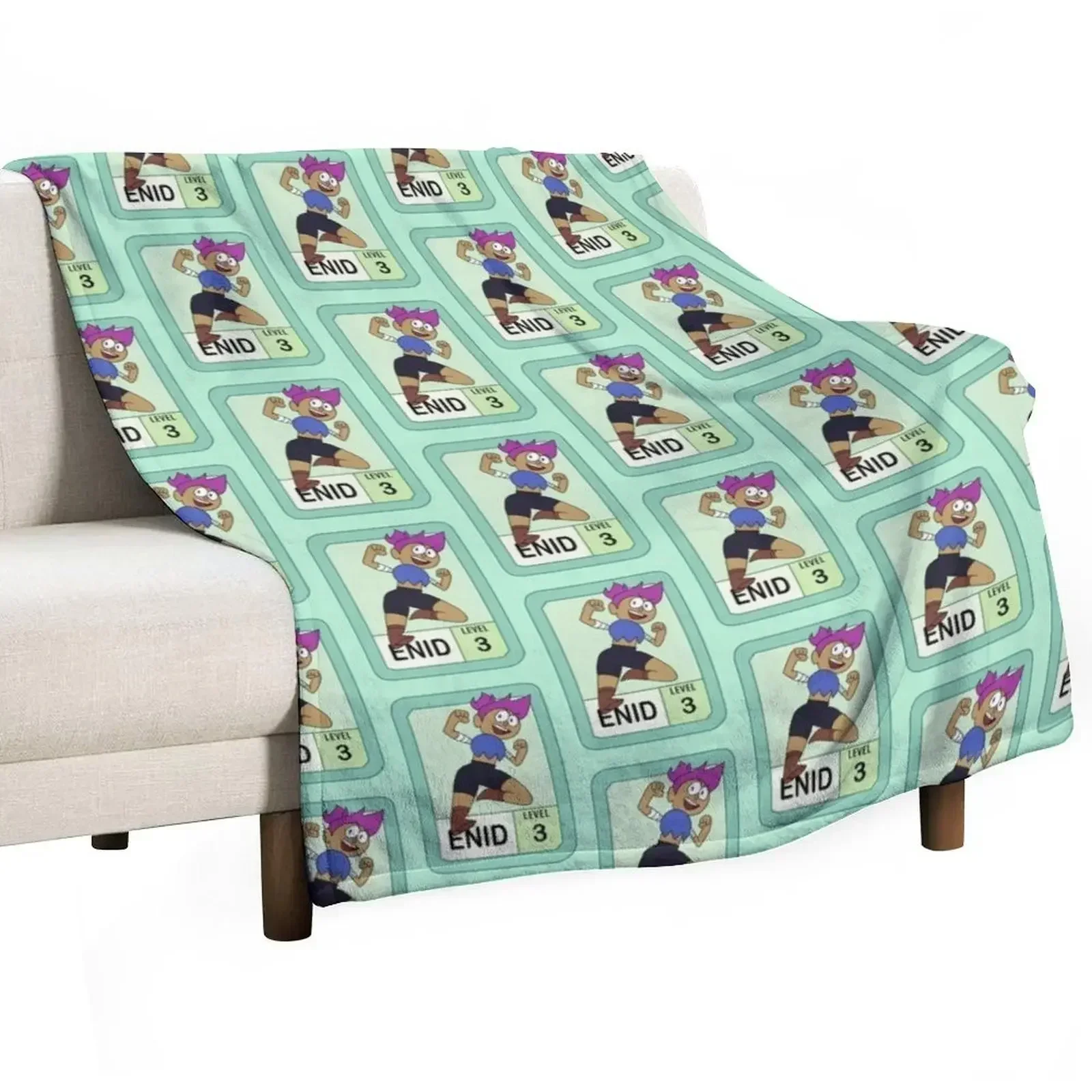 

Enid Mettle Pow Card Throw Blanket Air Conditioner Soft Blanket for Office Home
