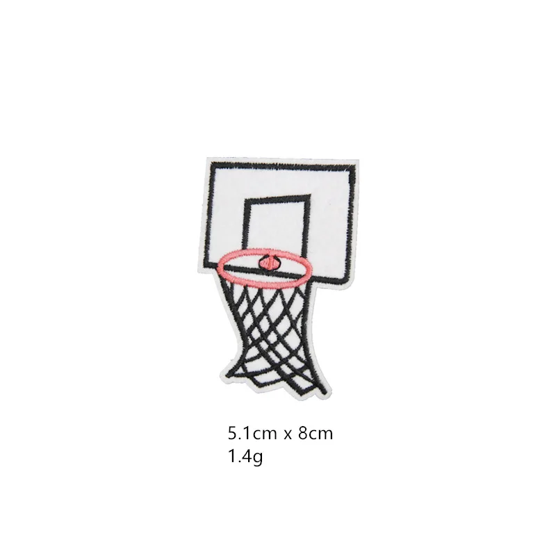 1 piece Iron On Basketball Football Volleyball Golf Baseball Stickers Cartoon Sport Ball Patches Clothing Sewing Appliuqe Badge