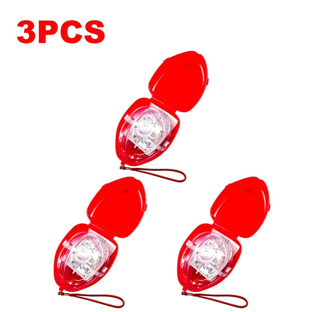 1-10PCS Ehbo CPR Ademhalingsmasker One-Way Kunstmatige Ademhaling Ademhalingsautomaat Maskers Outdoor Camping Emergency redder vraagt