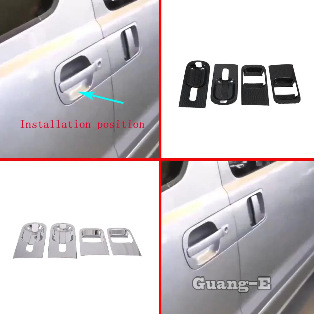 

Car Sticker Cover Armrest Handrail Trim ABS Plastic External Door Bowl Frame For Hyundai Starex H-1 H1 2018 2019 2020 2021 2022