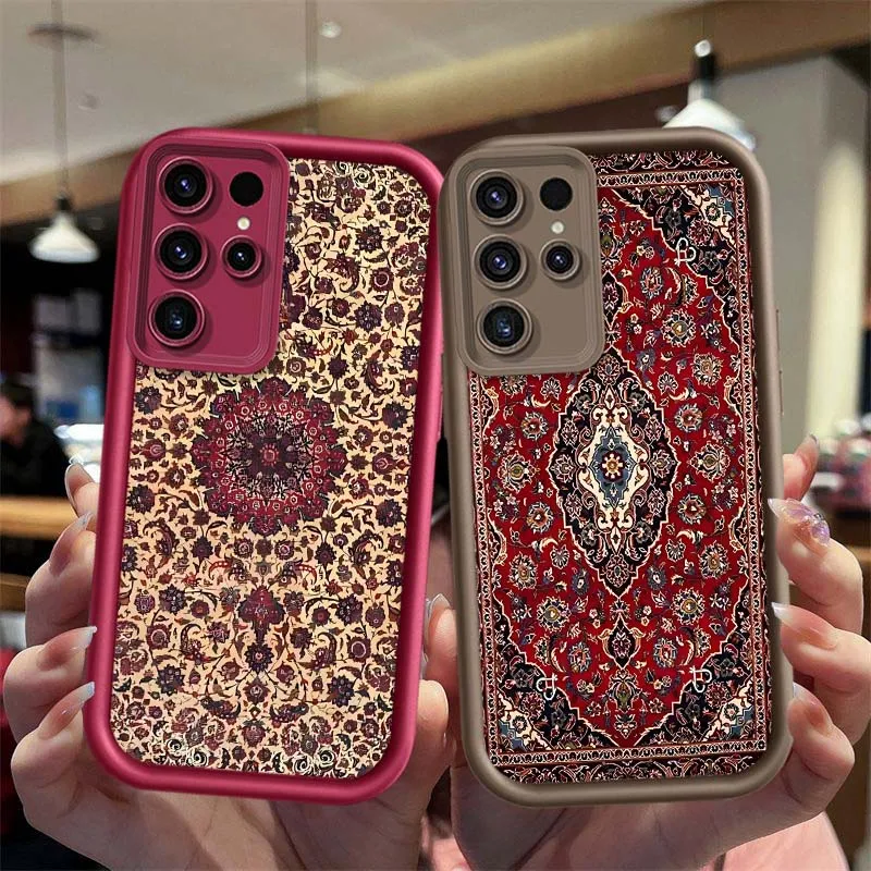 Ethnic Art Patterns Cover For Samsung Galaxy S26 S25 S24 S23 S22 S21 S20 Ultra Plus FE 5G Eye Ladder Phone Case
