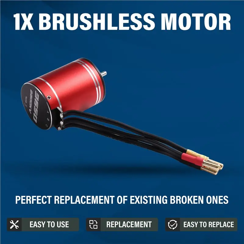 [Promotion】 High-Speed Brushless Motor 3650 2800KV And 75A Brushless ESC For Arrma Traxxas Hsp Redcat Rc4wd Tamiya Axial Scx10
