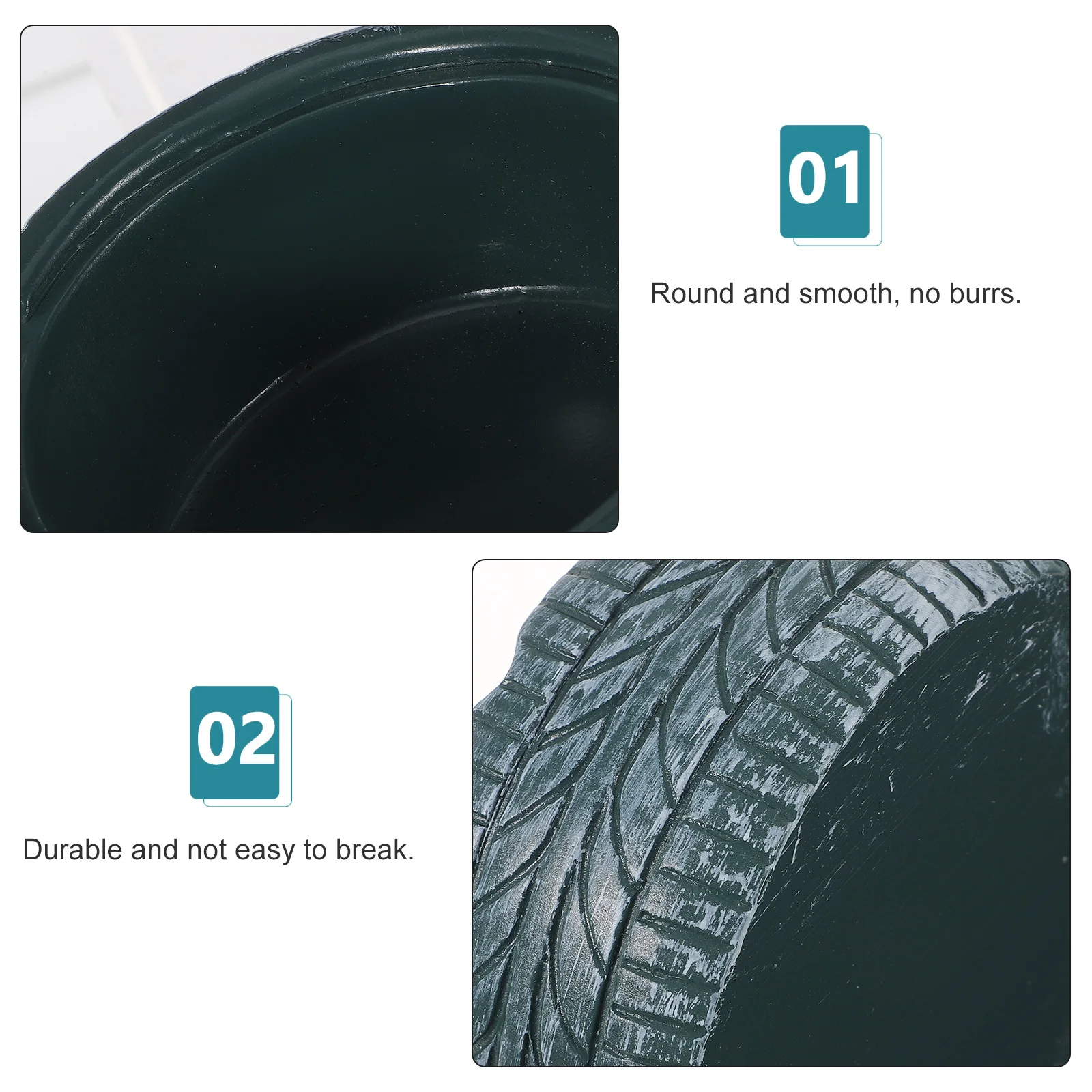 

Decoration Table Ashtray Resin Holder Office Compact Tire Shape Decorative Ashtrays