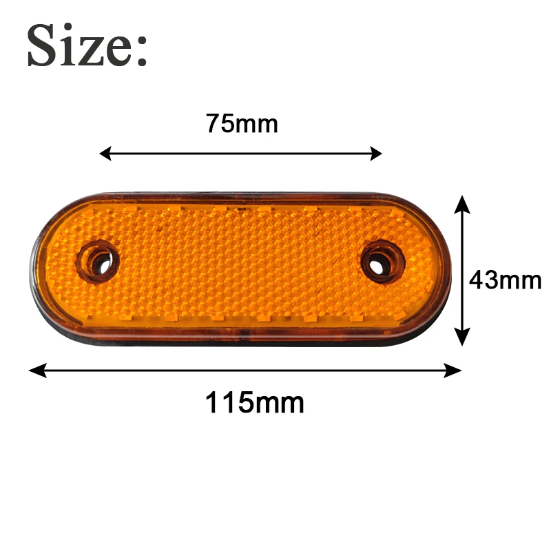 10x 20LED Amber Side Marker light 24V LED Rear Clearance Lamp Caravan Tail Lights for Truck RV Trailer Lorry Pickup Boats