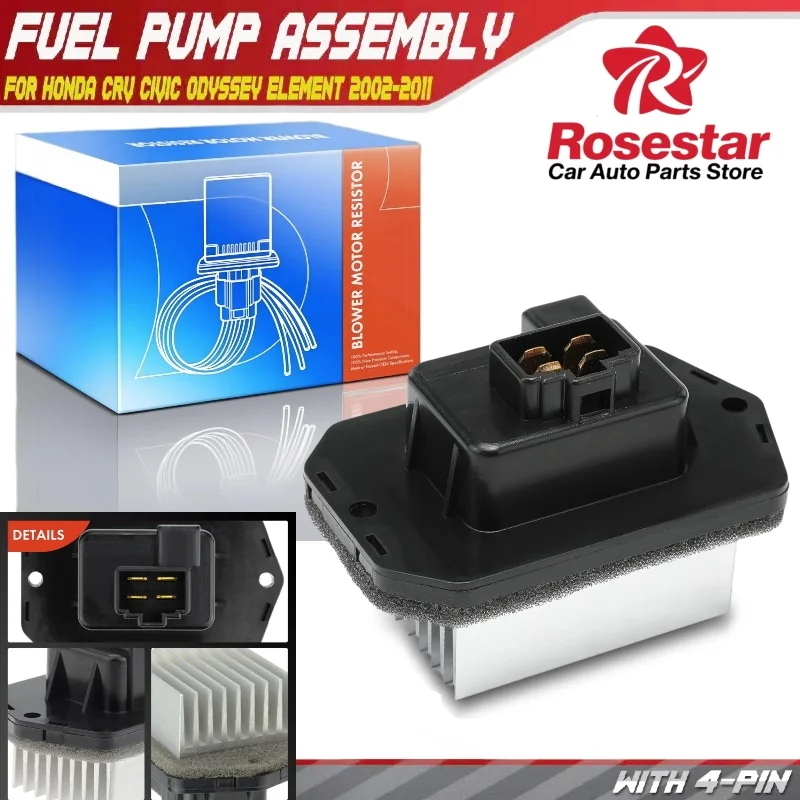 

Резистор двигателя вентилятора HVAC для Honda Pilot 2009 Odyssey 2005-2010 V6 3,5 л сзади 79330-SDG-W41, 077800-0780, RU704, RU438, RU438T