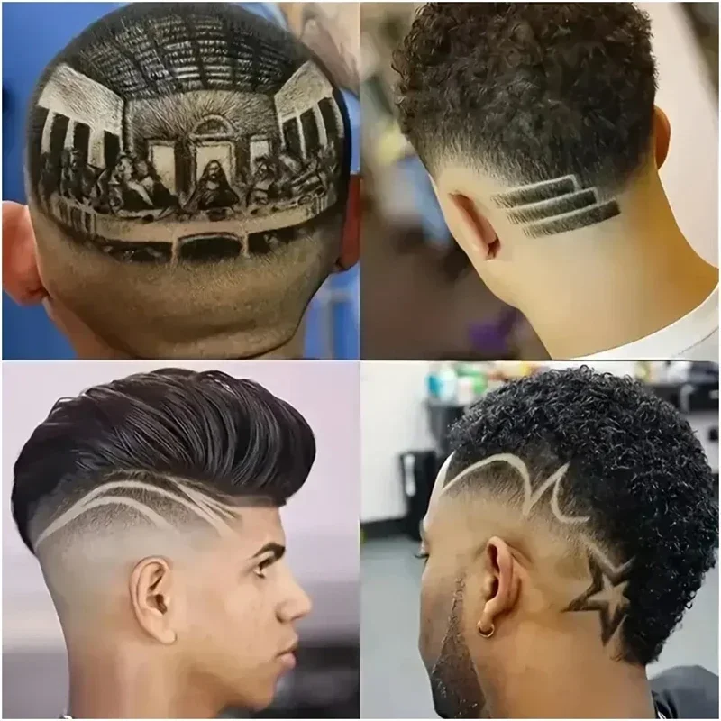 전기 T9 빈티지 망 Porfessional 머리 깎기 휴대용 무선 충전식 조각 이발 수염 트리머 이발 남성용