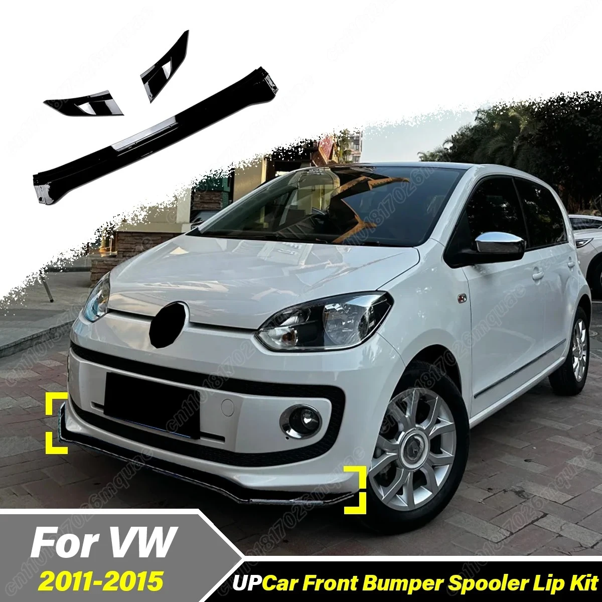 

For Volkswagen UP 2011 2012 2013 2014 2015 Automobile Front Bumper Spoiler Lip Splitter Decorative External Accessories Body Kit