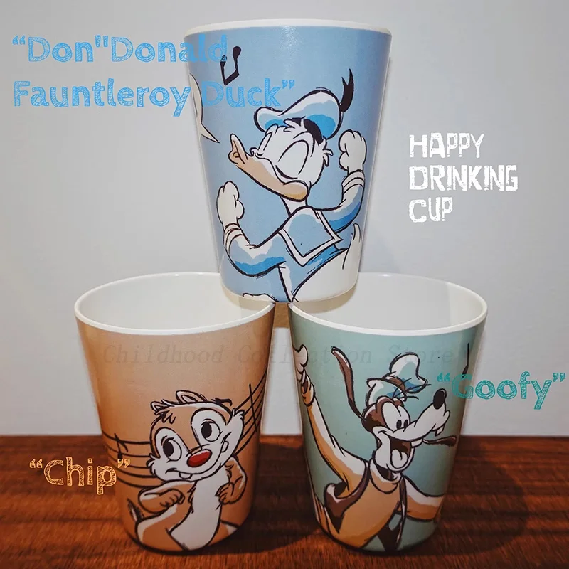 Kawaii Disney Mickey Mouse And Donald Duck Goofy Daisy Chip An' Dale Action Figure Toys Milk Tea Cup Cute Gift For Kids Girls