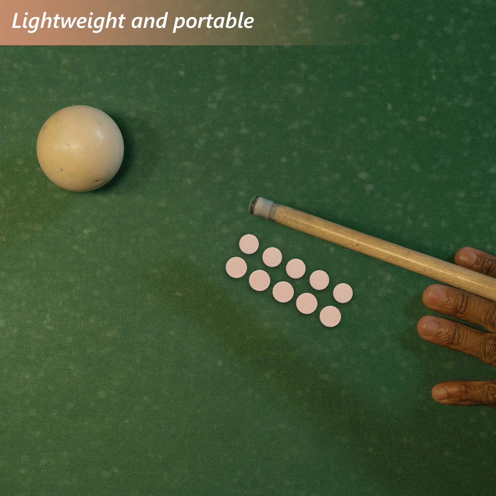 

10pcs Pool Cue Tips Replacement Kit Pu Billiard Stick Accessories Durable Lightweight Repair Kit For Snooker Poolstick Cues