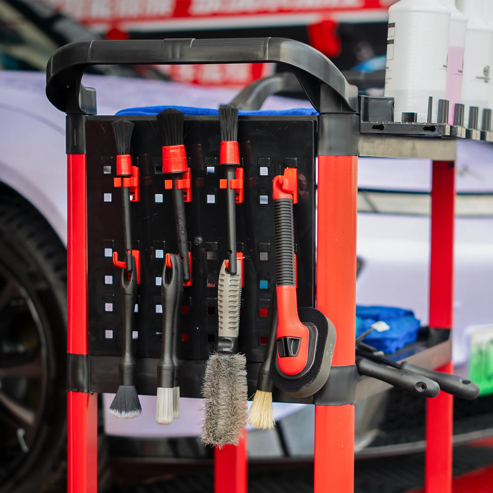 high-capacity-multi-purpose-plastic-utility-cart-for-cleaning-storage-ideal-for-hotel-car-care-shop-use