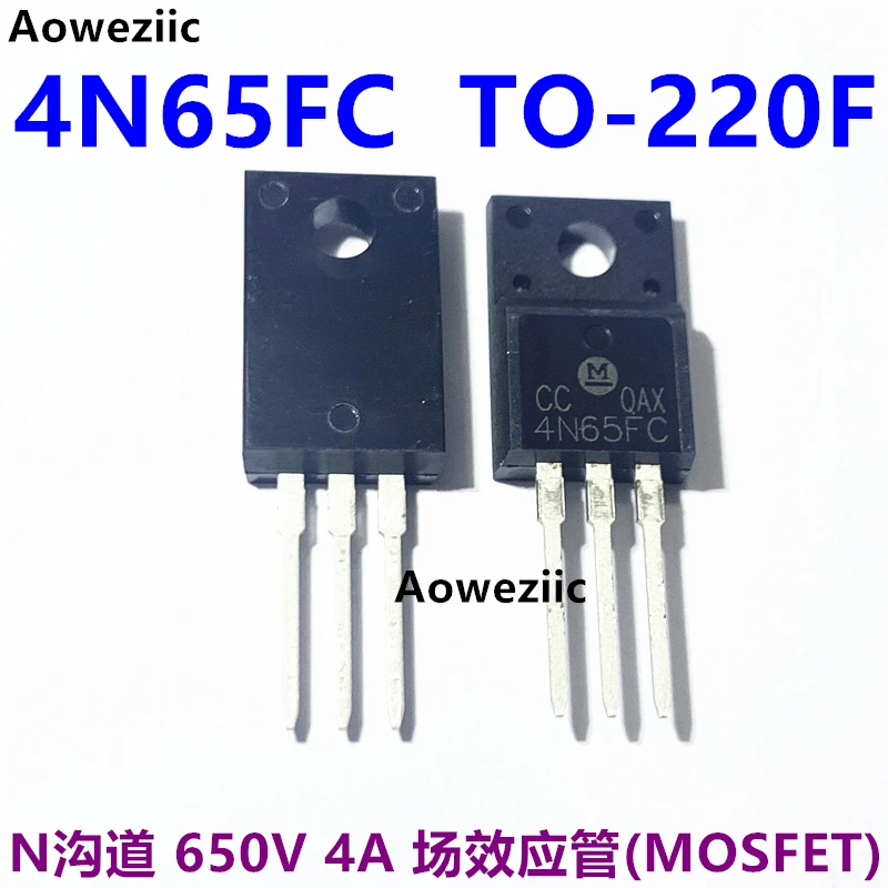 4N65FC TO-220F Inline 4N65 N-Channel 650V 4A Field Effect Transistor (MOSFET) Original