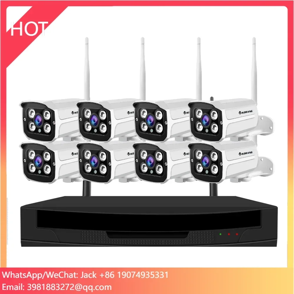 

CCTV Network Camera Price Wholesale Home Security System Product Wireless P2P Service 1080P 8CH WiFi IP Cameras Kit