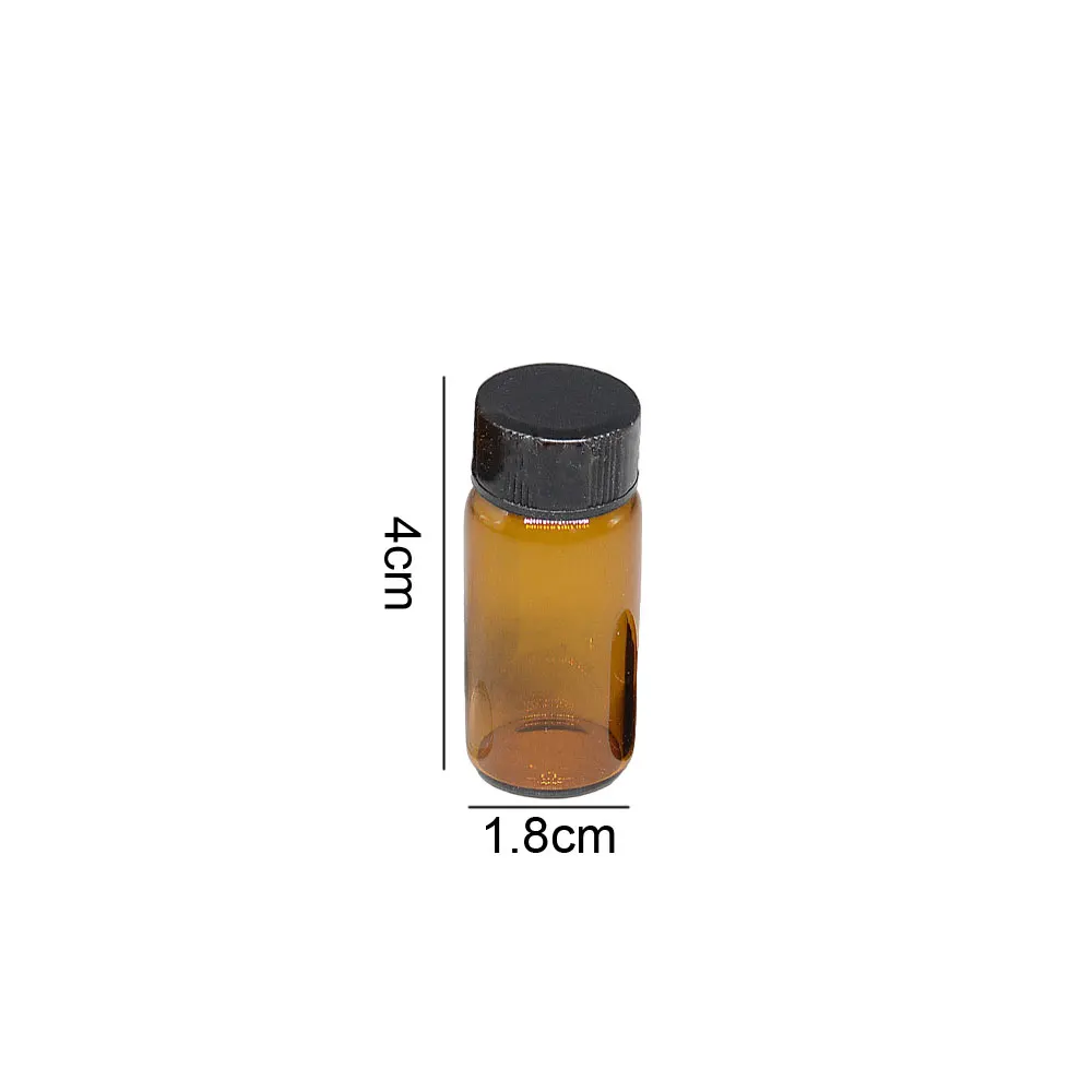 10-50Pcs 5ml Glass Medicine Bottles Sample Vials Laboratory Powder Reagent bottle Containers Screw Lids