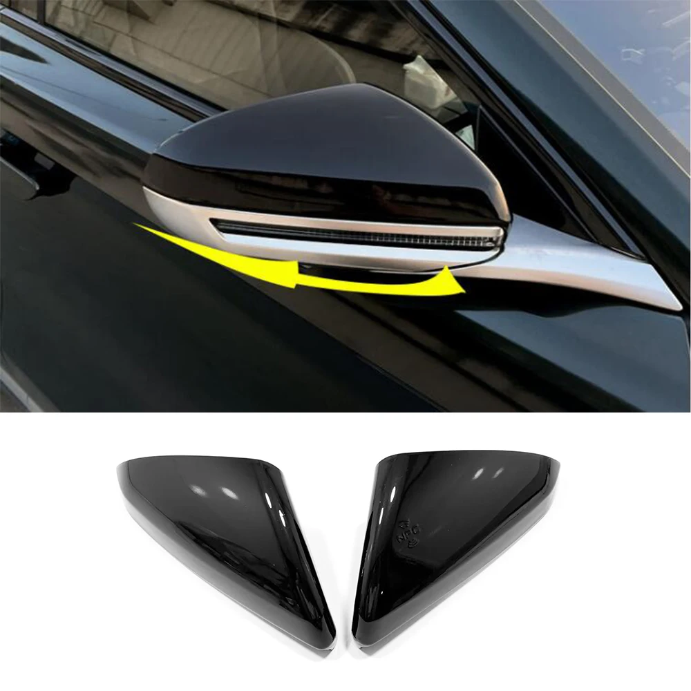 

ABS Carbon/black Car Rear View Mirror Cover/rain eyebrow Protector Trim Body Kit For BYD HAN EV 2022 Exterior Accessories