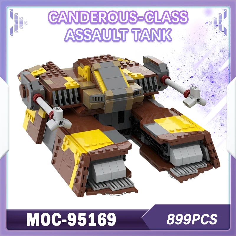 

899 шт., космическая война, штурмовой танк яркого класса, строительный блок, модель, набор кирпичей, креативные подарки, украшение для рабочего стола, праздник MOC-95169