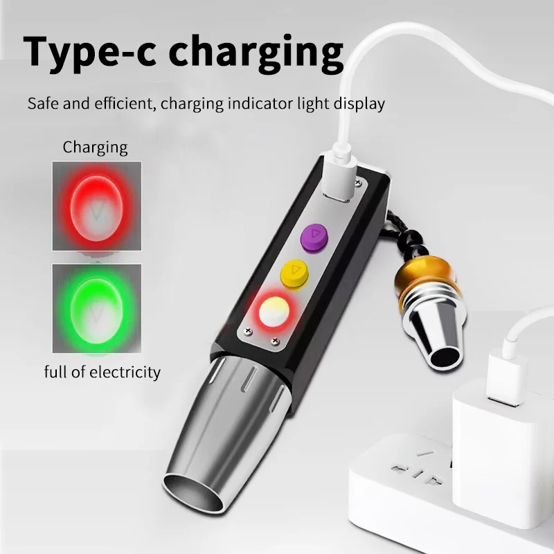 Jade flashlight super bright light handheld portable multi-functional jade identification special flashlight